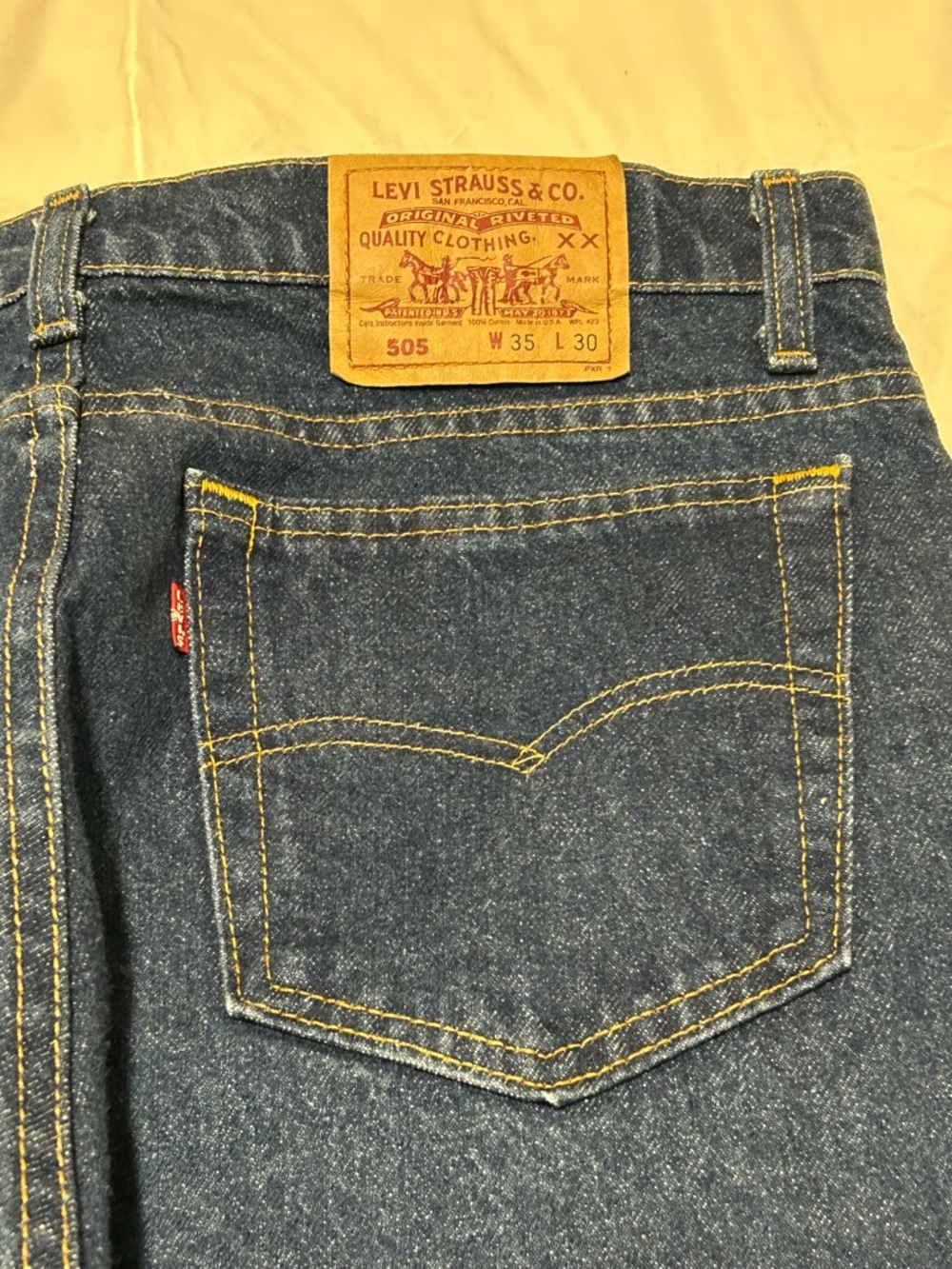 Levi's 505 Men's Blue Denim Jeans Made in the USA